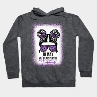 Lupus awareness messy bun Hoodie